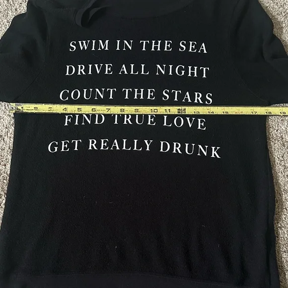 Wildfox Black Graphic Sweater - Picture 6 of 7